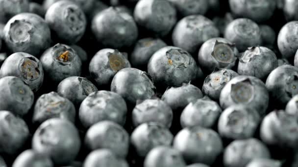 4K影片 新鲜蓝莓水果特写 果汁味 — 图库视频影像