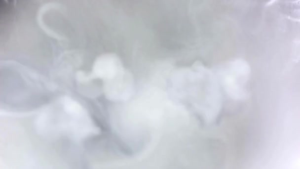 Ultra Video Nahaufnahme Von Dichtem Nebel Der Mit Trockeneis Entsteht — Stockvideo