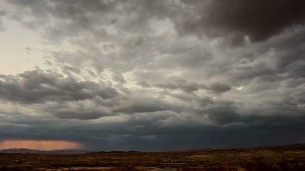 Ultra Zaman Hızı Abd Yıldırımlı Görkemli Fırtına Doğanın Gücü Serbest — Stok video