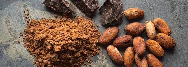 Cacao Beans and Powder: 4K Ultra HD Image