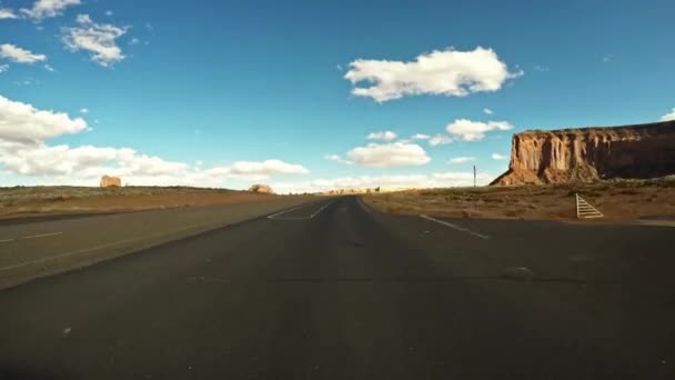 Scenic Drive Exploring Monument Valley National Park Ηπα Βίντεο — Αρχείο Βίντεο