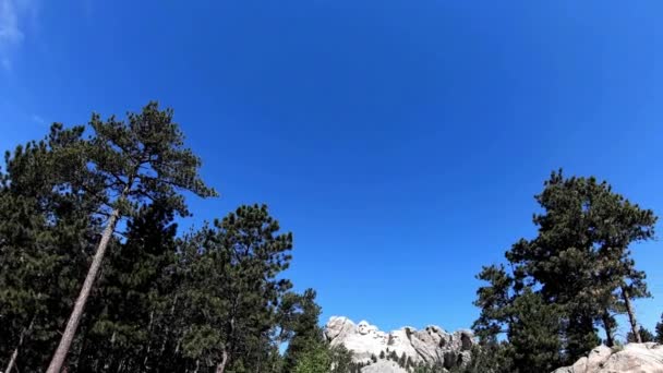 Perspectiva Cautivadora Rushmore Ver Vídeo — Vídeo de stock