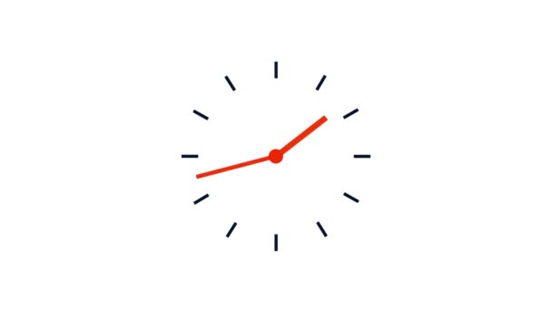 Loop Timeless Horas Time Lapse Vídeo Relógio Simples — Vídeo de Stock