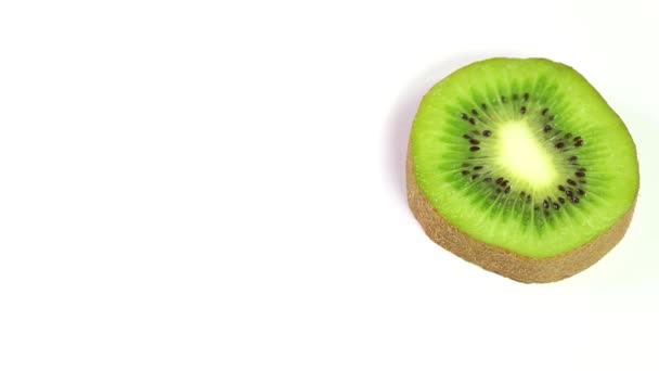 Sappige Delight Close Van Verse Kiwi Fruit — Stockvideo