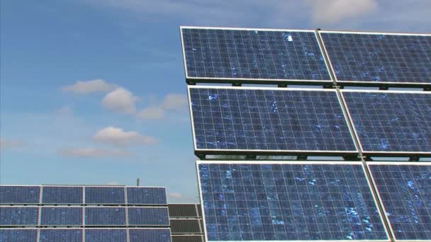 Solar Panel Power Video — Stock Video