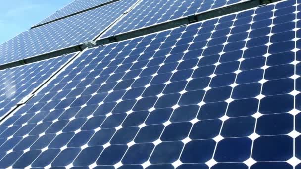 Energía Del Panel Solar Vídeo — Vídeo de stock