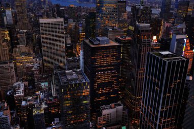 Manhattan Adası 'nın 4K Hava Görüntüsü: New York City' nin üstü