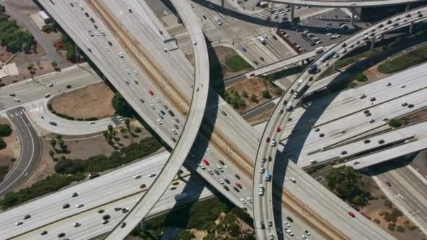 California Highways Aerial View Highway Intersection Nos Estados Unidos — Vídeo de Stock