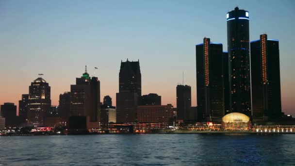 Descobrindo Detroit Magnífico Vídeo Maior Cidade Porto Chave Michigan Rio — Vídeo de Stock
