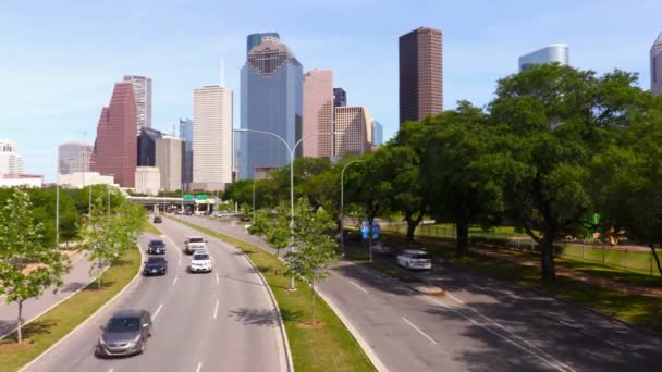 Houston Majesty Adembenemende Video Van Texas Meest Bevolkte Stad Vierde — Stockvideo