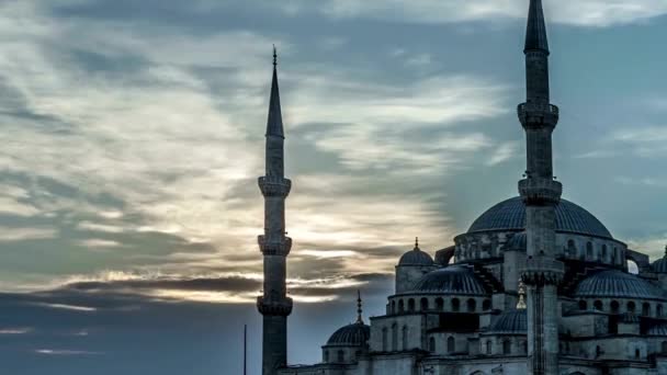 Zeitraffer Die Neue Moschee Yeni Camii Istanbul Türkei Uhd Stock — Stockvideo