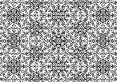 siyah ve beyaz geometrik süslemeli desen. soyut doku