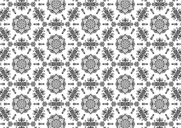 Muster Florale Und Geometrische Elemente Nahtlose Florale Ethnische Muster Arabisch — Stockvektor