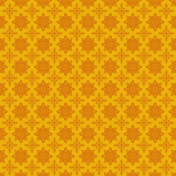 Современный Ручной Стиль Абстрактный Белый Желтый Геометрический Этнический Восточный Бесшовный — стоковое фото