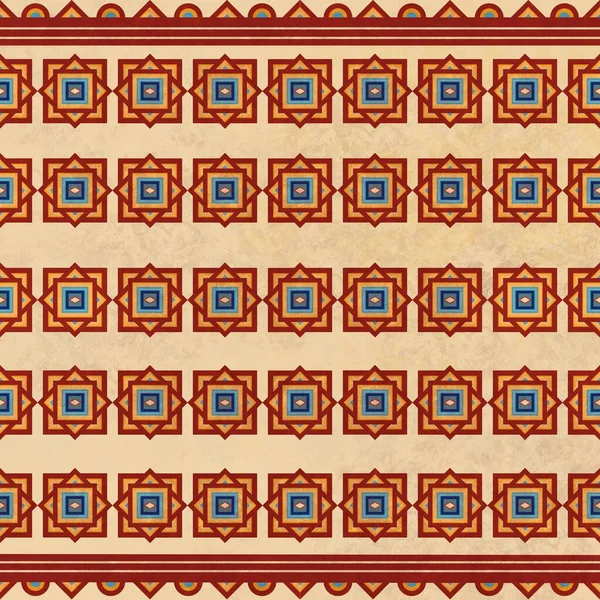 Etnia Vintage Retro Oriental Padrão Geométrico Estilo Sem Costura Folclore — Fotografia de Stock