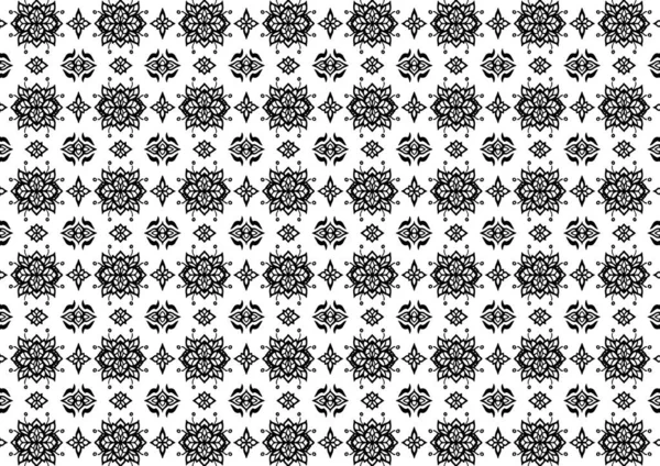 Motif Éléments Floraux Géométriques Modèle Ethnique Floral Sans Couture Arabe — Image vectorielle