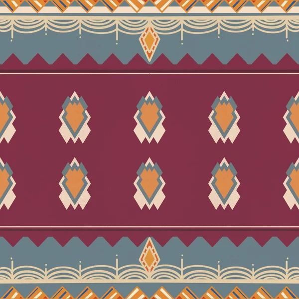 Estilo Geométrico Oriental Retro Vintage Étnico Patrón Sin Costuras Folclore — Foto de Stock