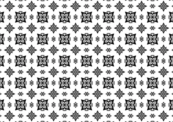 Patroon Bloemen Geometrische Elementen Naadloos Bloemen Etnische Patroon Arabische Indische — Stockvector