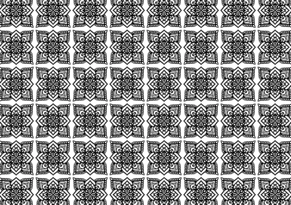 Muster Florale Und Geometrische Elemente Nahtlose Florale Ethnische Muster Arabisch — Stockvektor