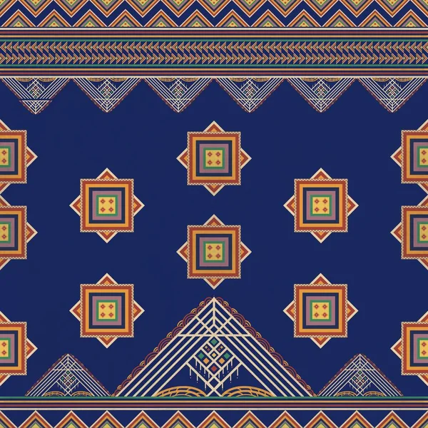Estilo Geométrico Oriental Retro Vintage Étnico Patrón Sin Costuras Folclore — Foto de Stock