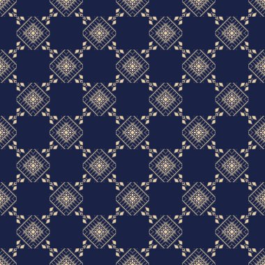 Etnik vintage retro-oryantal geometrik stil dikişsiz desen. Soyut geleneksel halk. Ikat tropikal doku tekstil arka planı. Soyut el çizimi.