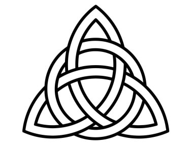 Kelt Düğümü simgesi siluet vektör sanatı