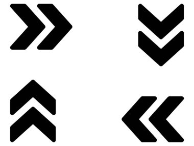 Sembol simgeleri siluet vektör sanatı