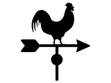 Hava Durumu Vane siluet vektör sanatı