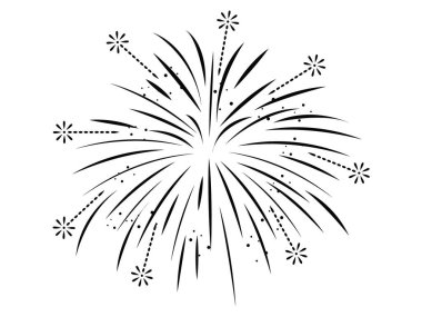 Havai fişek siluet vektör sanatı
