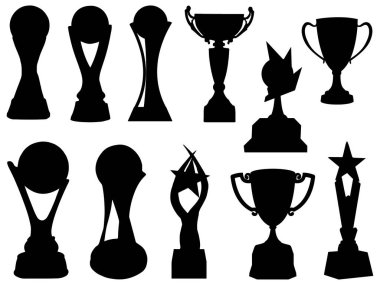 Ganimet siluet vektör sanatı kümesi