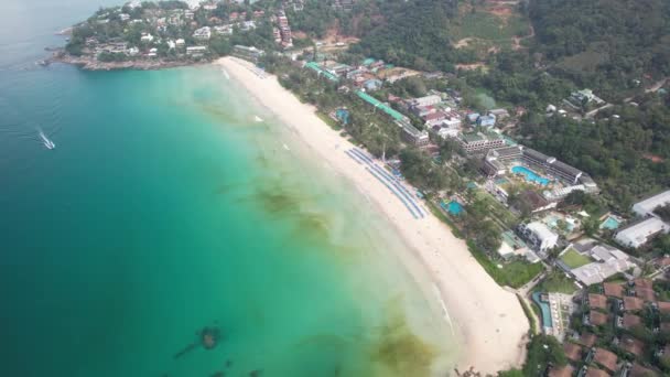Imágenes Aéreas Drones Kata Noi Beach Karon Phuket Tailandia Con — Vídeos de Stock