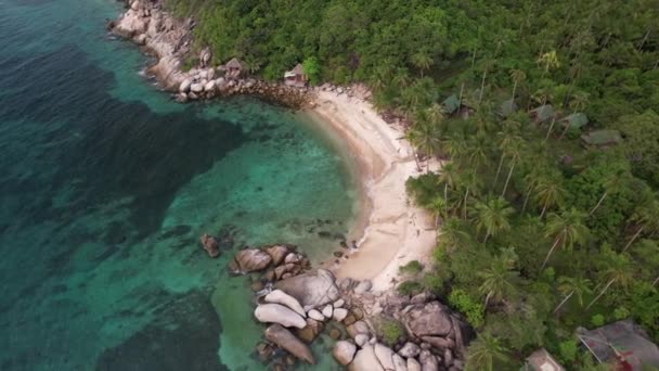 Drone Footage Benjamin Baer Beach Koh Tao Avec Plage Sable — Video