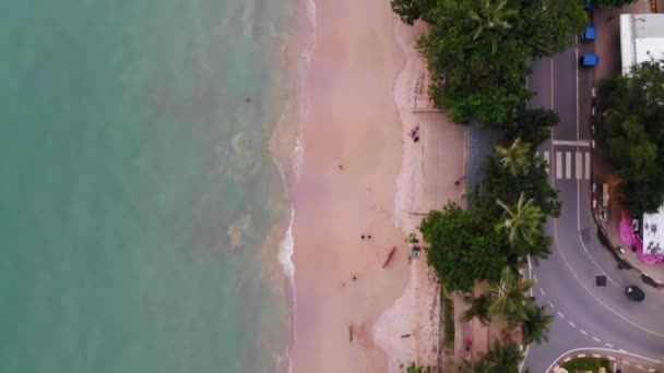 Nang Krabi Deki Aonang Sahili Hava Görüntüsü — Stok video