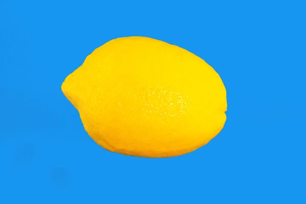 Lemon Blue Background — Stock Photo, Image