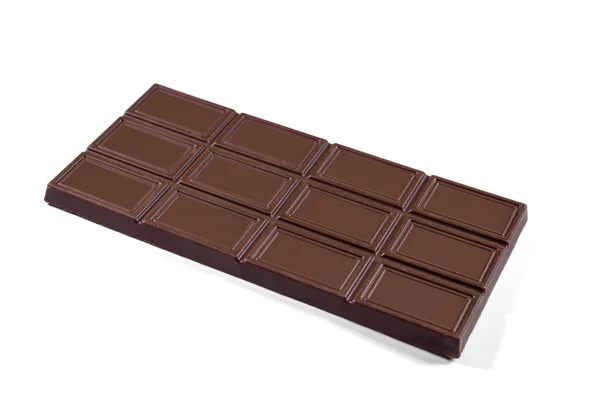 Chocolate Leite Isolado Fundo Branco — Fotografia de Stock