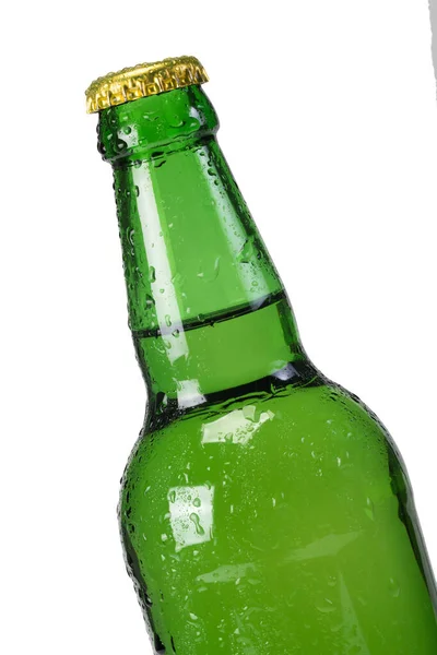 Eine Flasche Kalte Limonade Von Auf Dem Weißen Isolierten Hintergrund — Stockfoto