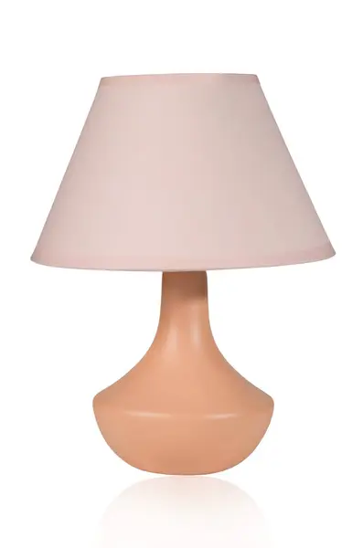 Table Lamp White Isolated Background Close — Stock Photo, Image