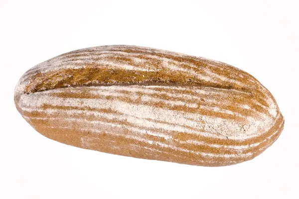 Традиційний Хліб Ізольований Білому Тлі Крупним Планом — стокове фото