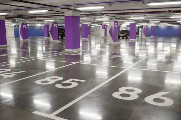 stock image Underground parking. interior of parking.