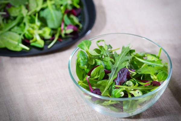 Sarapan Vegetarian Dari Salad Segar Makanan Sehat — Stok Foto