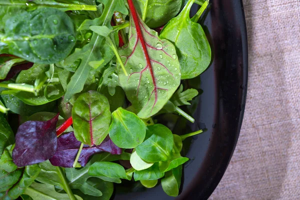 Vegetarian Fresh Salad Close View — Stock Photo, Image