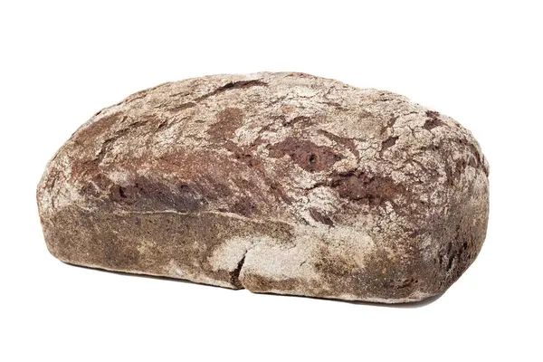 Коричневий Хліб Ізольований Білому Тлі — стокове фото