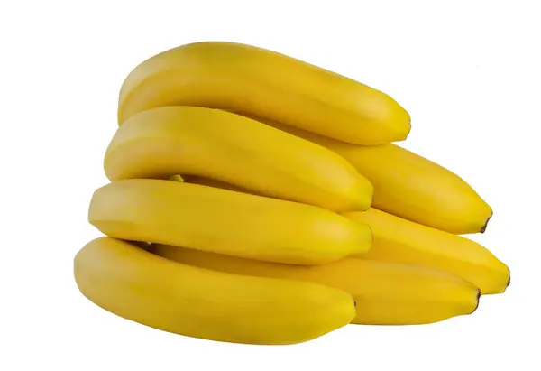 Bananen Isoliert Auf Weißem Hintergrund — Stockfoto