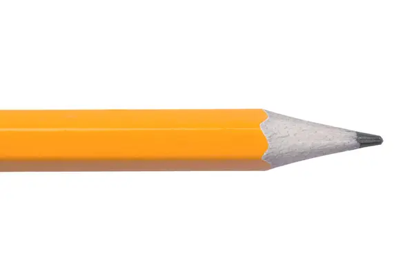 Помаранчевий Олівець Ізольований Білому Тлі — стокове фото