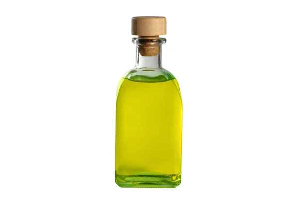 Butelka Oliwy Oliwek Izolowana Białym Tle — Zdjęcie stockowe