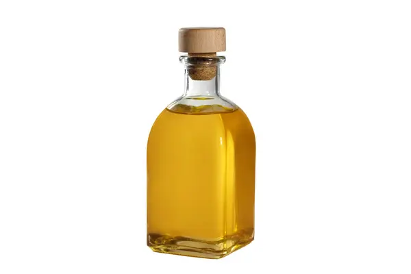 Bottle Oil Isolated White Background Close — Stock Photo, Image