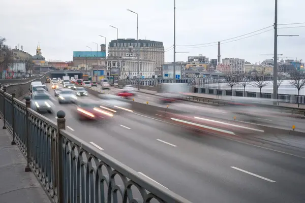 Cars Blurred Speeds Motion Rush Hour Car Movement — Stock Photo, Image