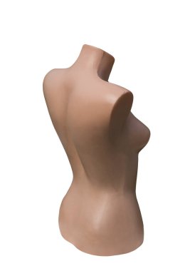 Beyaz arka planda izole edilmiş kadın manken..