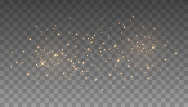 金光闪闪的效果 满天星尘的矢量云 神奇的圣诞装饰品 — 图库矢量图片