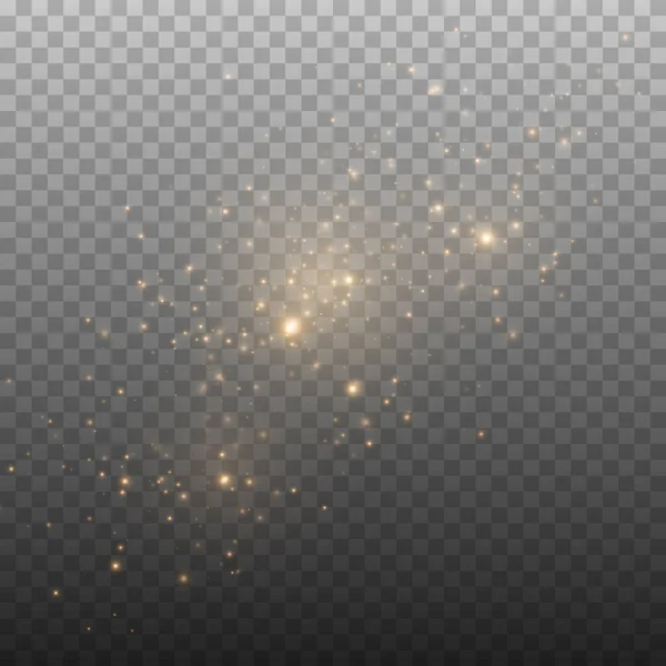 金光闪闪的效果 满天星尘的矢量云 神奇的圣诞装饰品 — 图库矢量图片